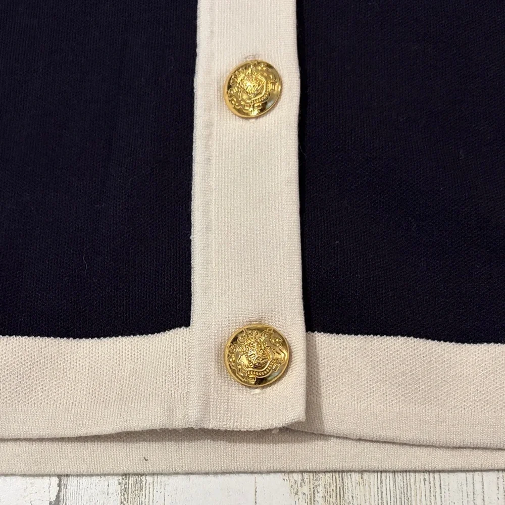 Tuckernuck Navy and Cream Cardigan Size XXL - Picture 3 of 11